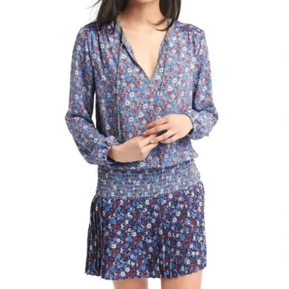 GAP | Dresses | Gap Floral Drop Waist Pleated Dress | Poshmark